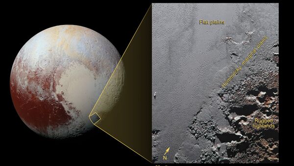 Новый цветной снимок Плутона