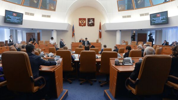 Церемония принесения присяги депутатами Мосгордумы. Архивное фото