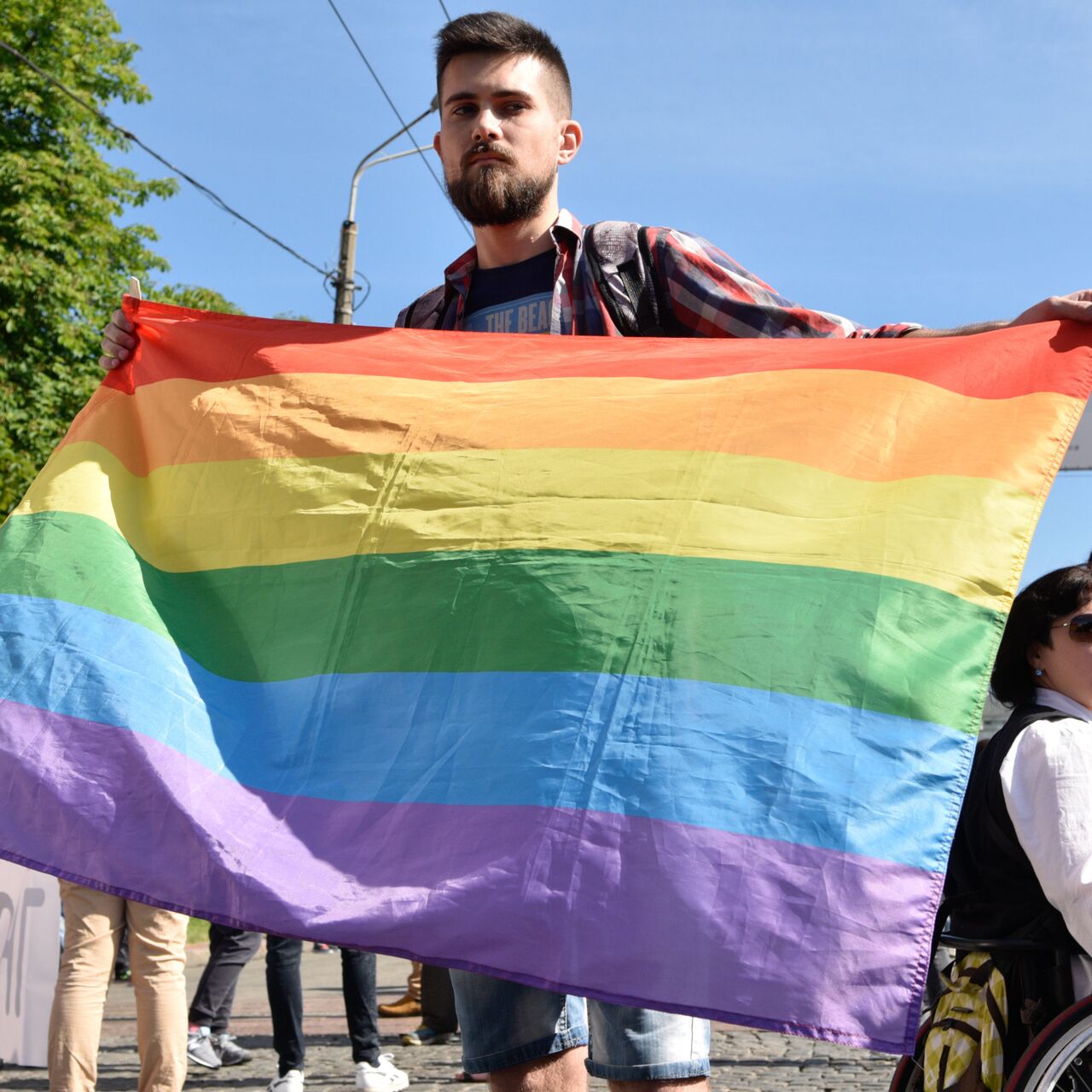 В центре Киева проходит транс-марш - РИА Новости, 22.05.2021