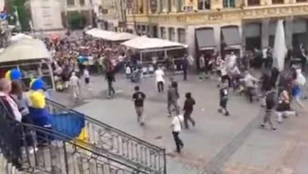 В сети появилось видео столкновений между фанатами из Германии и Украины