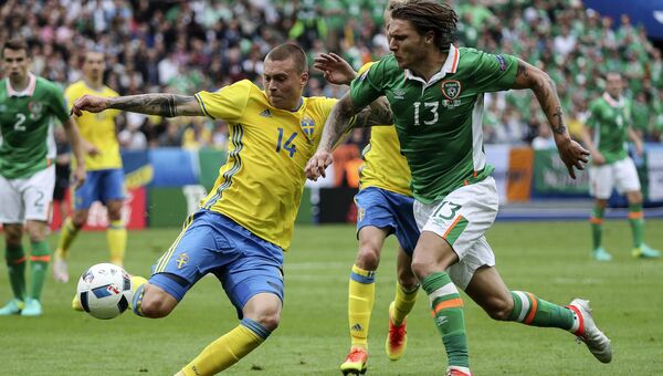 Футбол. Чемпионат Европы - 2016. Матч Ирландия - Швеция