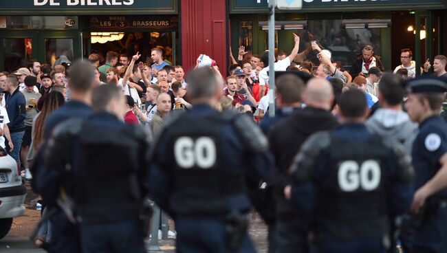 Полиция в Лилле, Франция. 14 июня 2016