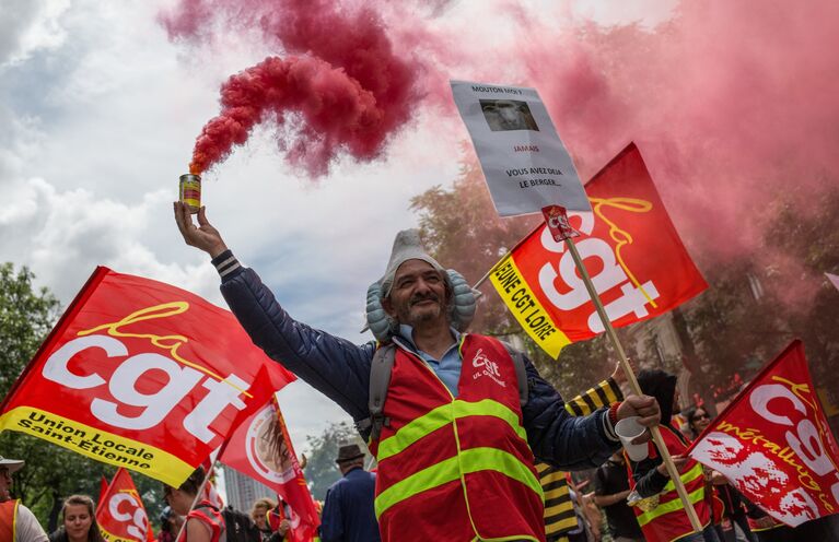 Акции протеста в Париже