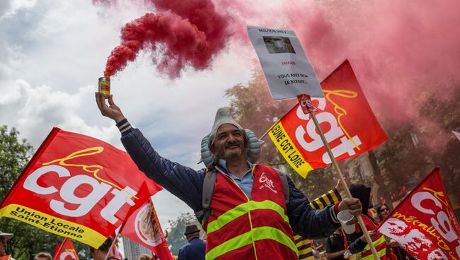 Акции протеста в Париже