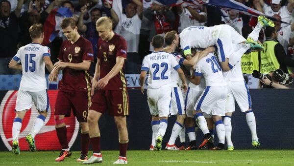Сборная России проиграла команде Словакии на Евро-2016, 15 июня 2016