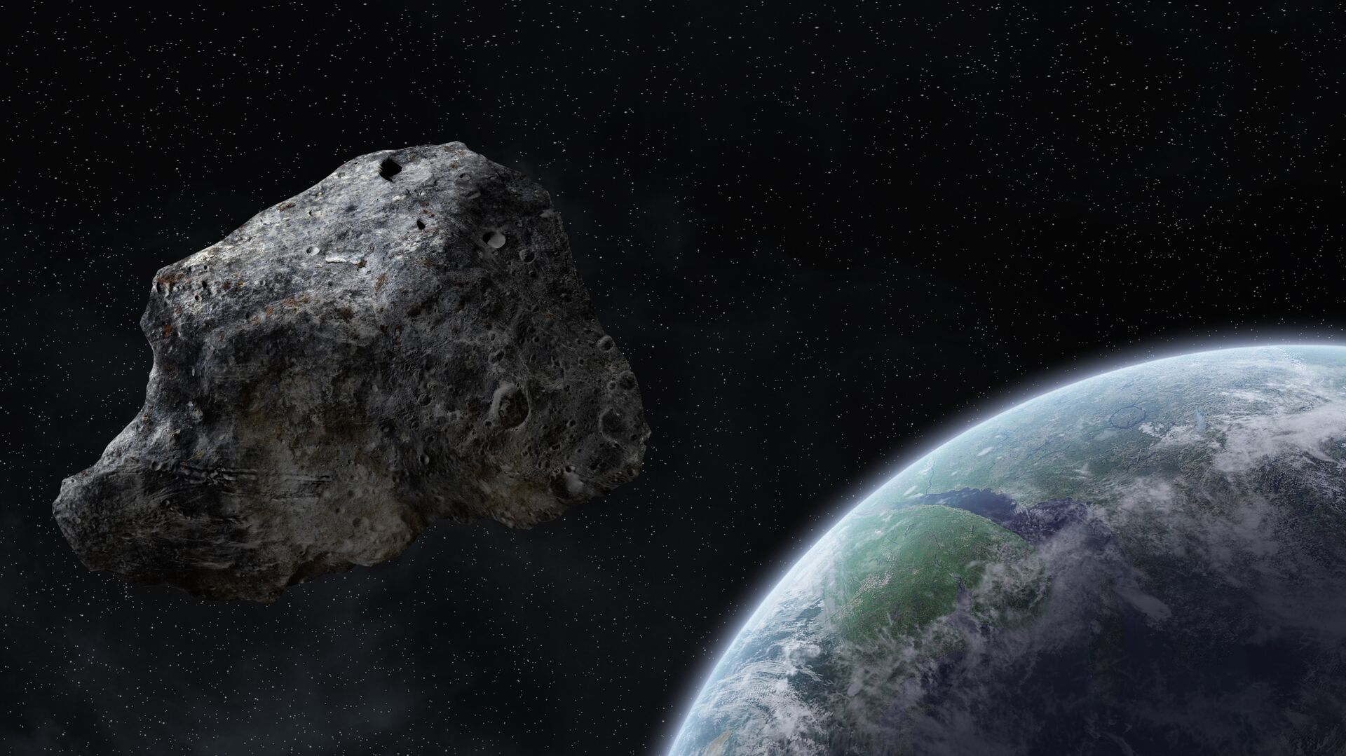Астероид над Землей - РИА Новости, 1920, 01.01.2022