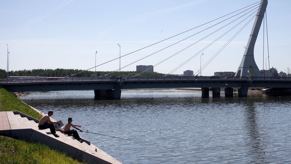 Мост через Дудергофский канал в Санкт-Петербурге. Архивное фото