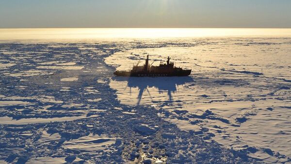 Экспедиция Арктика-2012 на атомном ледоколе Россия, архивное фото