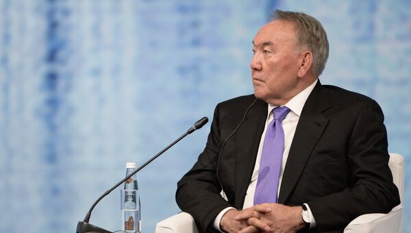 Президент Республики Казахстан Нурсултан Назарбаев на Петербургском экономическом форуме
