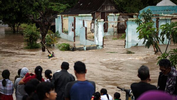 Наводнение в центральной провинции Явы. Индонезия. Архивное фото