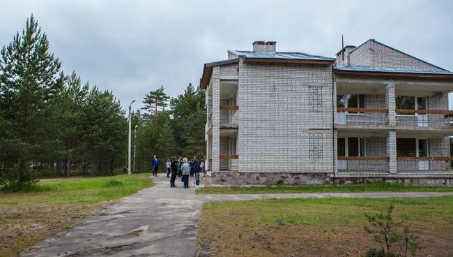 Один из корпусов детского лагеря Парк-отель Сямозеро, где проживали дети