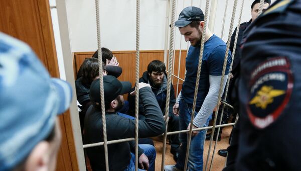 Обвиняемые в совершении убийства политика Бориса Немцова. Архивное фото