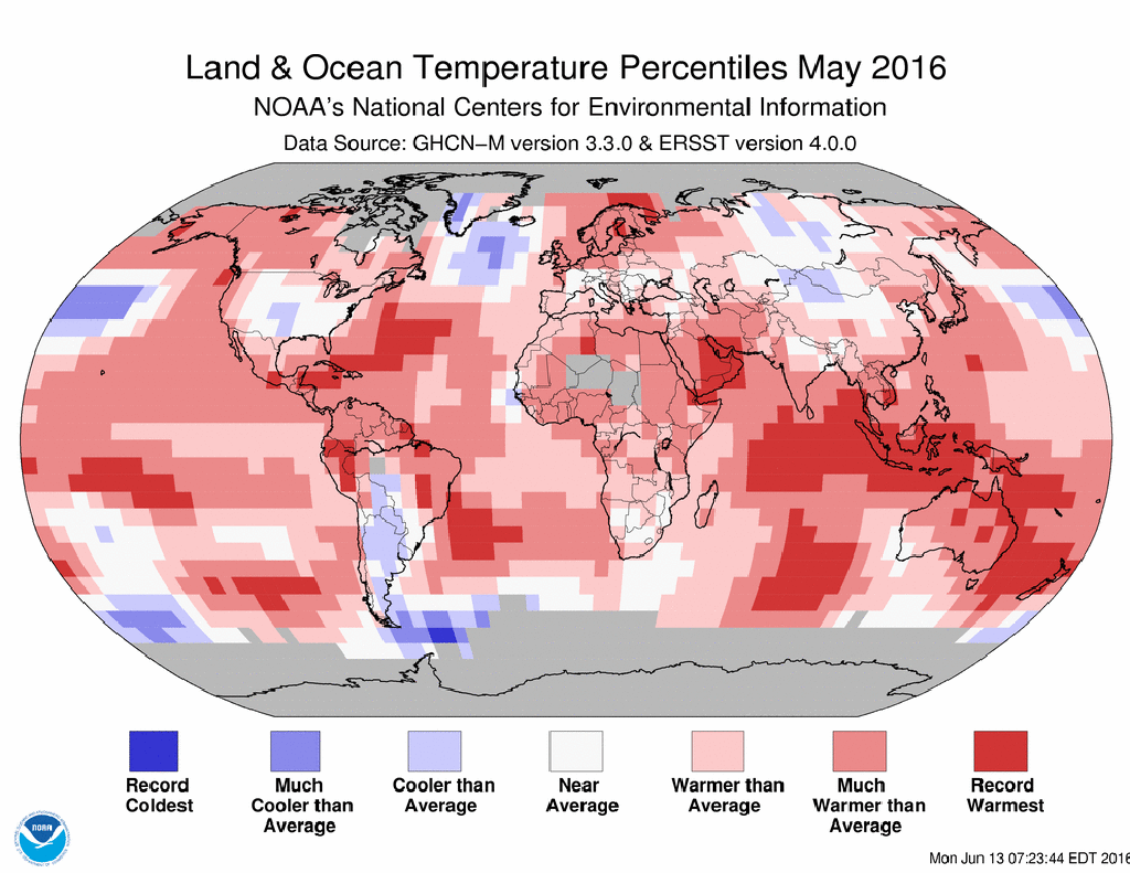 Карта температур в мае