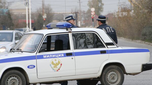 Сотрудники Дорожно-патрульной службы в Дагестане. Архивное фото