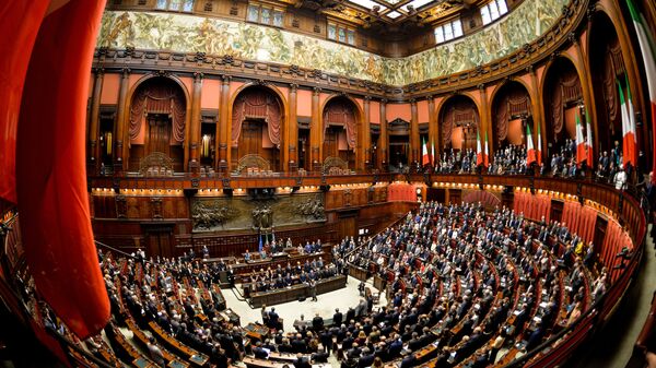 Заседание Палаты депутатов итальянского парламента в Риме. Архивное фото