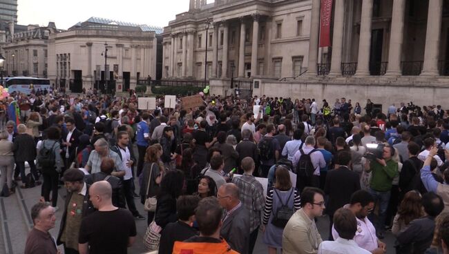 Митинг против Brexit в Лондоне в преддверии референдума в Великобритании