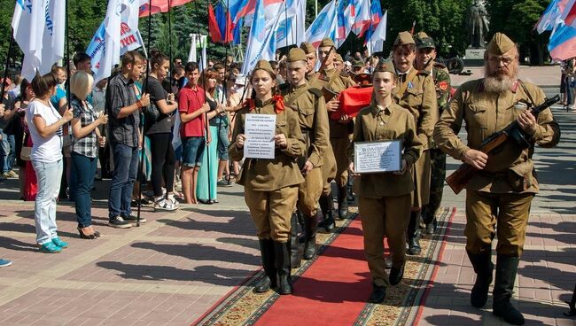 Церемония прощания с бойцами Великой Отечественной войны