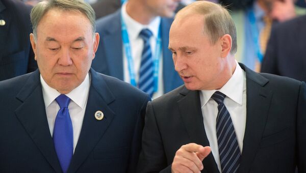 Владимир Путин и Нурсултан Назарбаев. Архивное фото