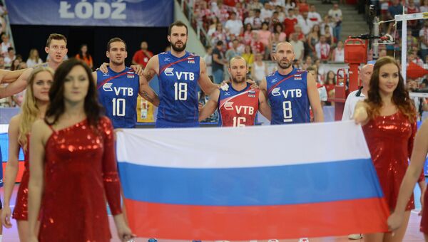 Игроки сборной России по волейболу. Архивное фото
