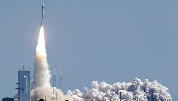 Запуск ракеты Atlas V с навигационным спутником для ВМФ США с космодрома во Флориде. 24 июня 2016