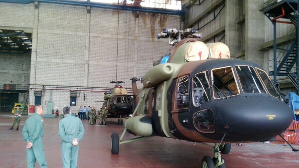 Сербские военные получили от России первые два вертолета Ми-17