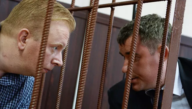 Генеральный директор Российского авторского общества Сергей Федотов в Таганском суде Москвы. Архивное фото