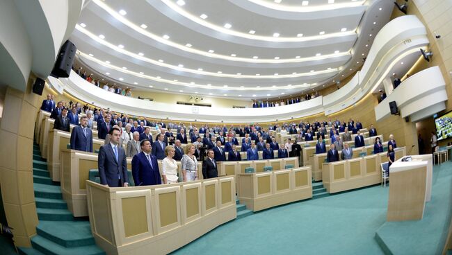 Заседание Совета Федерации РФ.  Архивное фото