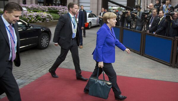 Федеральный канцлер Германии Ангела Меркель во время саммита ЕС в Брюсселе. 29 июня 2016