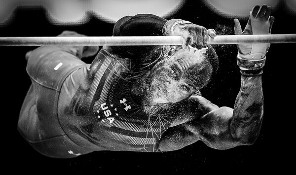 Доннел Виттенбург (США) на чемпионате мира по спортивной гимнастике в Глазго