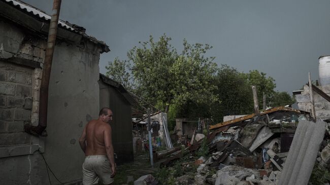 Поселок в Донецкой области. Архивное фото