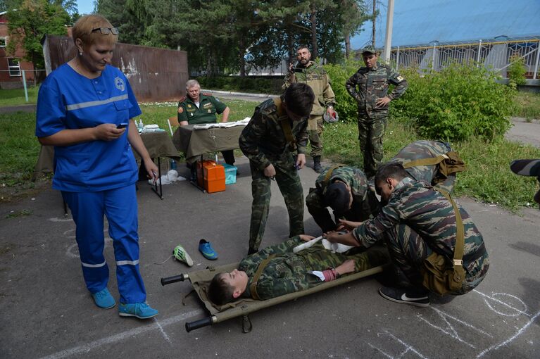 Первый войсковой слет казачьей молодежи в Новосибирской области