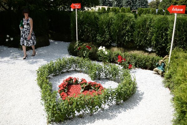 На открытии V Московского международного фестиваля садов и цветов Moscow Flower Show в парке Музеон