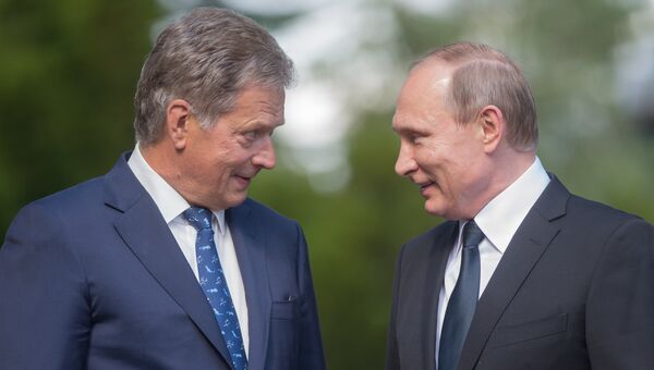 Президент РФ Владимир Путин и президент Финляндской Республики Саули Ниинистё. Архивное фото
