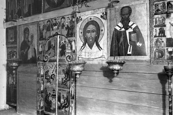 Часть иконостаса храма Иоанна Милостивого собора Василия Блаженного