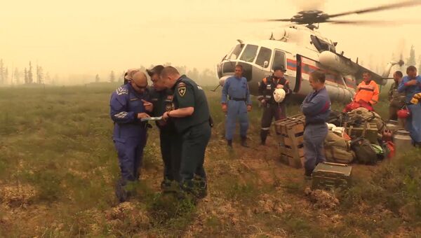 Операция по поиску пропавшего в Иркутской области Ил-76. Съемка МЧС РФ