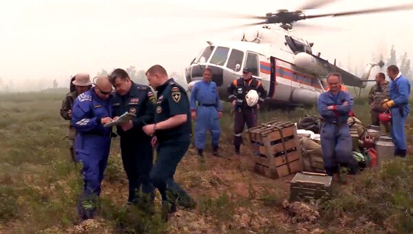 Поиск пропавшего в Иркутской области самолета Ил-76 МЧС России. Архивное фото