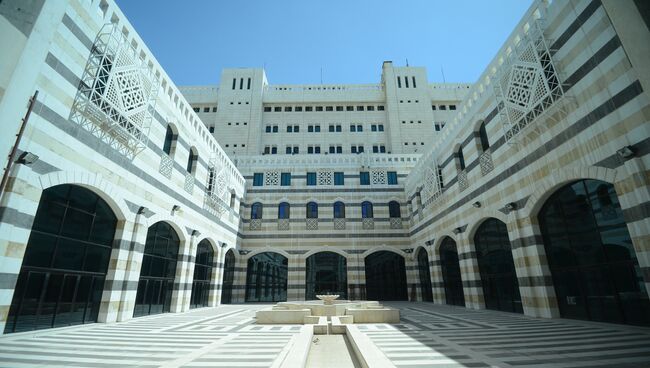 Здание Совета министров Сирийской арабской республики в Дамаске. Архивное фото