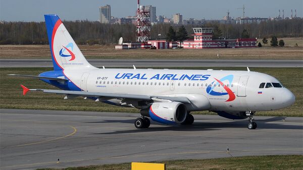 Самолет Airbus A319-112 авиакомпании Уральские авиалинии 