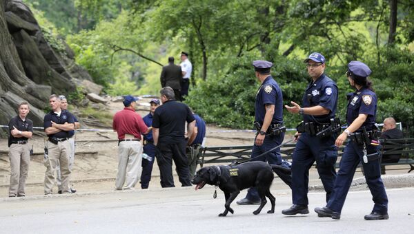 Полиция на месте взрыва в Центральном парке Нью-Йорка. Архивное фото