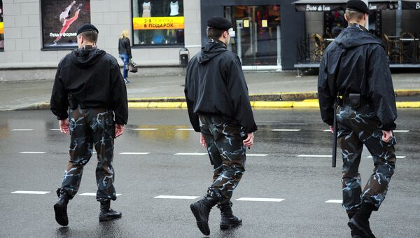 Полицейские в Минске. Белоруссия. Архивное фото