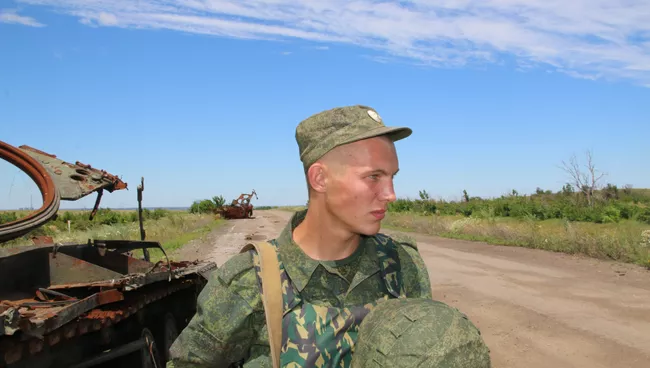 Военнослужащие Народной милиции ЛНР . Архивное фото