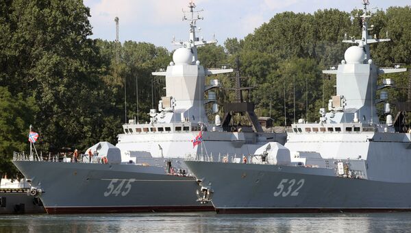 Возвращение корветов Бойкий и Стойкий ВМФ РФ в Балтийск