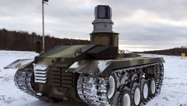 Российский боевой робот Нерехта. Архивное фото