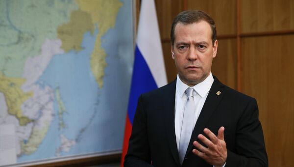 Председатель правительства РФ Дмитрий Медведев в Якутске. 6 июля 2016