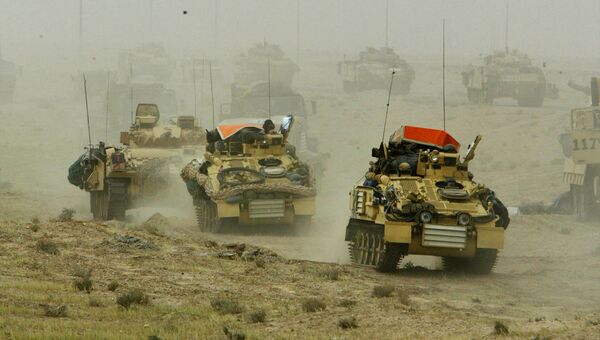 Британские танки в Ираке. 22 марта 2003 года