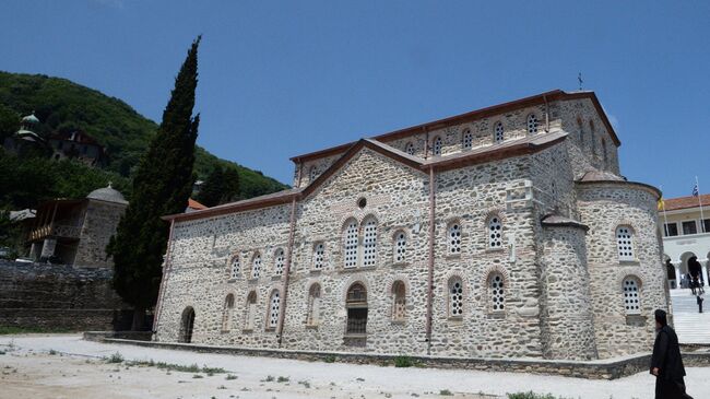 Греция. Святая Гора Афон. Архивное фото Греция. Святая Гора Афон. Архивное фото