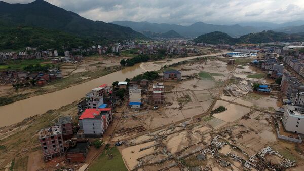 Последствия тайфуна в Китае. Архивное фото