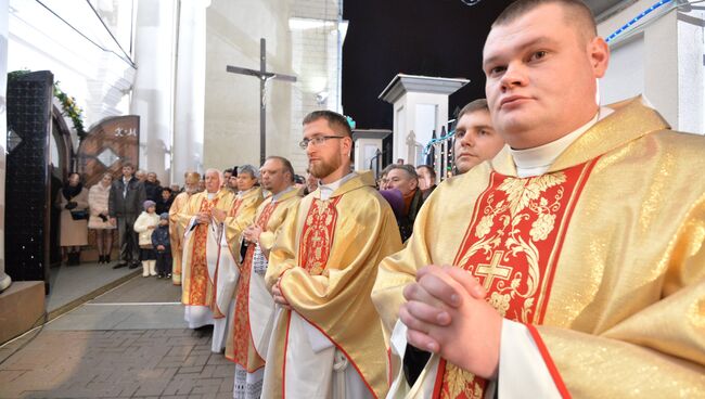 Празднование католического Рождества в Минске