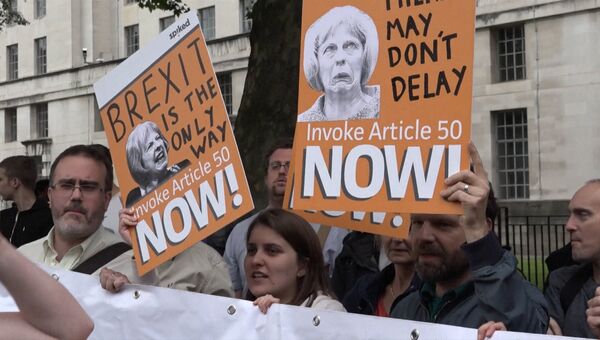 Митинги за и против Brexit в Лондоне едва не переросли в драку