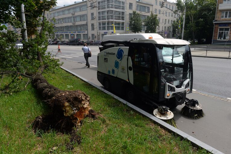 Последствия урагана в Москве